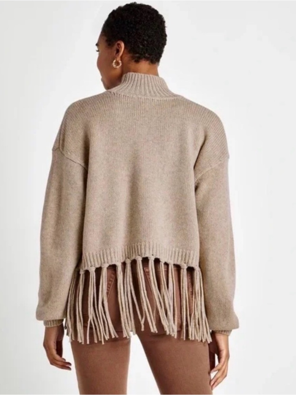 Splendid Riley Fringe Sweater Size Medium - Picture 3 of 10